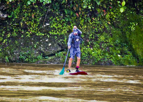 Pacuare first SUP run SUP white water river Pacuare in Costa RIca