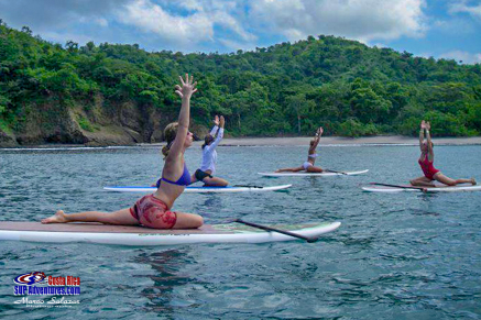 stand up paddle and yoga